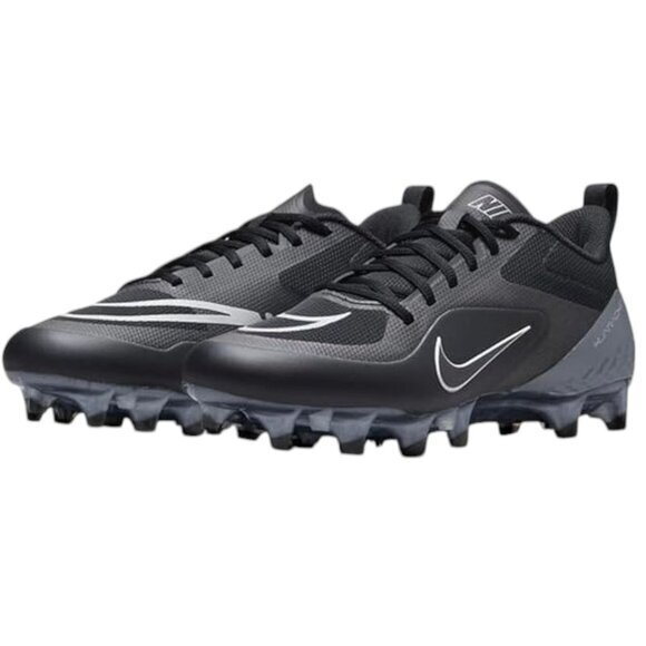 Nike Alpha Huarache 8 Pro Black Grey CW4439-011 Mens Lacrosse Cleats Size 13 NWT - Picture 4 of 10